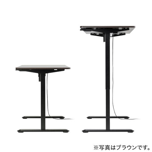 電動昇降デスク（昇降デスク・パソコンデスク・作業台・幅120cm・奥行60cm・高さ73cm～118cm・モニターアーム対応・スタンダードタイプ・ホワイト）