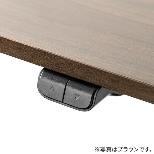 電動昇降デスク（昇降デスク・パソコンデスク・作業台・幅120cm・奥行60cm・高さ73cm～118cm・モニターアーム対応・スタンダードタイプ・ホワイト）