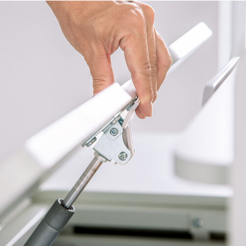 学習机（勉強机・多機能・タブレット対応・手動昇降・チルト天板・シェルフ付・低ホルムアルデヒド・ホワイト）