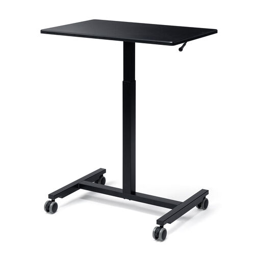 スタンディングデスク（上下昇降デスク・ガス圧昇降・電源不要・昇降幅40cm・幅75cm・奥行50cm・腰痛軽減・ブラック）