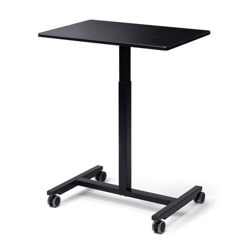 スタンディングデスク（上下昇降デスク・ガス圧昇降・電源不要・昇降幅40cm・幅75cm・奥行50cm・腰痛軽減・ブラック）