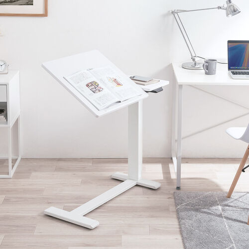 スタンディングデスク（電動昇降デスク・傾斜台・ソファサイドテーブル・低床キャスター・モバイルバッテリー稼働・軽量）