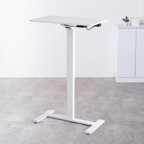 スタンディングデスク（電動昇降デスク・ソファサイドテーブル・低床キャスター・モバイルバッテリー稼働・軽量）