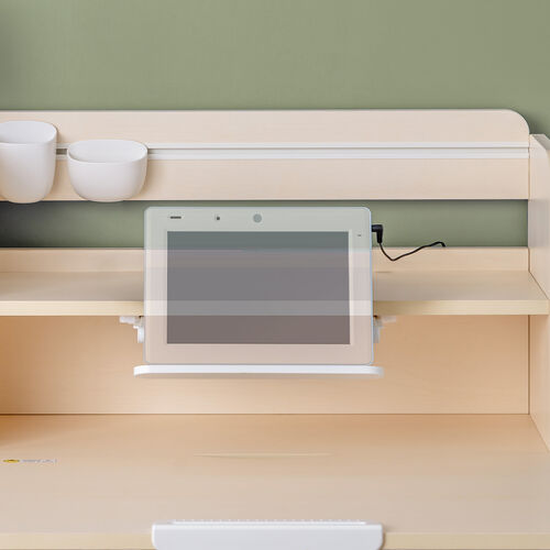 学習机（勉強机・小学生・デスク・多機能・学習デスク・タブレット対応・手動昇降・チルト天板・シェルフ付・ペントレー・小物入れ・低ホルムアルデヒド・かわいい・おしゃれ・シンプル）