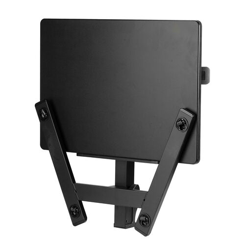 スタンディングデスク（昇降デスク・ガス圧デスク・折りたたみテーブル・完成品出荷・落下防止ストッパー・天板角度調整可能・無段階調節・フック付き・薄さ15cm・ブラック）