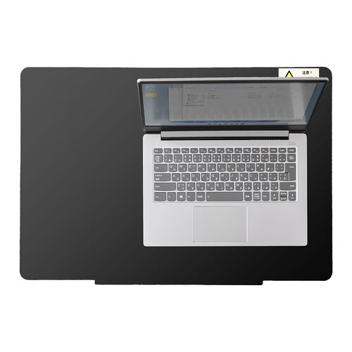 スタンディングデスク（昇降デスク・ガス圧デスク・折りたたみテーブル・完成品出荷・落下防止ストッパー・天板角度調整可能・無段階調節・フック付き・薄さ15cm・ブラック）