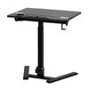スタンディングデスク（昇降デスク・ガス圧デスク・折りたたみテーブル・完成品出荷・落下防止ストッパー・天板角度調整可能・無段階調節・カップホルダー・フック付き・薄さ23cm・ブラック）