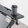 スタンディングデスク（昇降デスク・ガス圧デスク・折りたたみテーブル・完成品出荷・落下防止ストッパー・天板角度調整可能・無段階調節・カップホルダー・フック付き・薄さ23cm・ブラック）