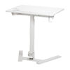 スタンディングデスク（昇降デスク・ガス圧デスク・折りたたみテーブル・完成品出荷・落下防止ストッパー・天板角度調整可能・無段階調節・カップホルダー・フック付き・薄さ23cm・ホワイト）