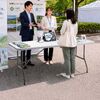 折りたたみテーブル（ プラスチックテーブル・会議テーブル・長机・樹脂天板・屋外・軽量・折りたたみ式・簡単組立・省スペース・幅183.5cm・ホワイト）