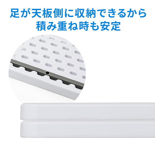 会議テーブル（W1800mm・D450mm・樹脂天板・折りたたみ式・折りたたみテーブル・屋外用・軽量・折りたためる・軽量） FD017W