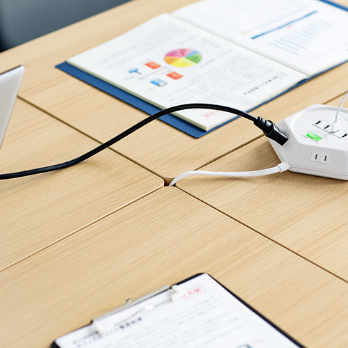 折りたたみテーブル 学習塾机 テレワーク向け 幅75cm 奥行45cm キャスター付き 中棚付き 木目調