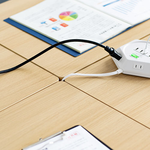 折りたたみテーブル 学習塾机 テレワーク向け 幅100cm 奥行60cm キャスター付き 中棚付き 木目調