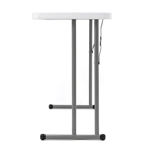 折りたたみテーブル（省スペース・W1520mm・D455mm・樹脂天板・作業台・簡単組立・持ち運び・軽量・ホワイト）