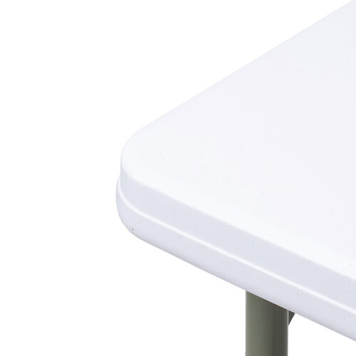 折りたたみテーブル（折りたたみデスク・ミーティングテーブル・樹脂天板・屋外・軽量・幅86cm×奥行86cm×高さ74cm）