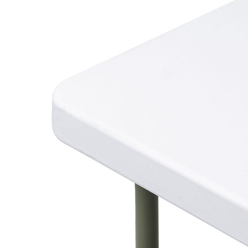 折りたたみテーブル（折りたたみデスク・ミーティングテーブル・樹脂天板・屋外・軽量・幅122cm×奥行61cm×高さ74cm）