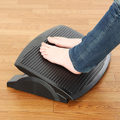 フットレスト（足置き・オフィス・無段階角度調節・エルゴノミクスフットレスト）