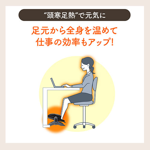 フットレスト（足温器・あったかクッション・メッシュクッション付き・USB給電・高さ調整・角度調整・オールシーズン使用可能）