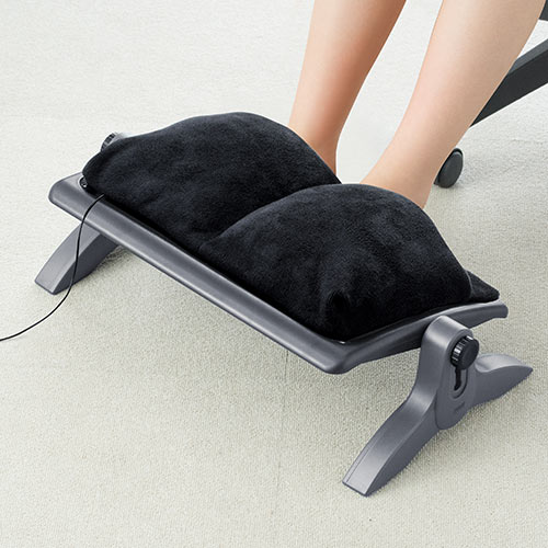 フットレスト（足温器・あったかクッション・メッシュクッション付き・USB給電・高さ調整・角度調整・オールシーズン使用可能）
