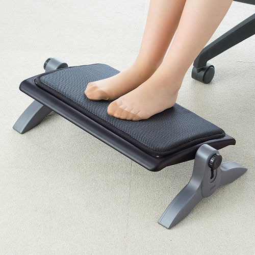 フットレスト（足温器・あったかクッション・メッシュクッション付き・USB給電・高さ調整・角度調整・オールシーズン使用可能）