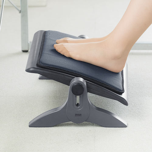 フットレスト（足温器・あったかクッション・メッシュクッション付き・USB給電・高さ調整・角度調整・オールシーズン使用可能）