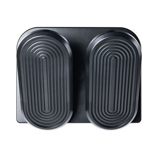 フットレスト（デスク下・足置き台・足踏み付・オフィス・家庭・ブラック）