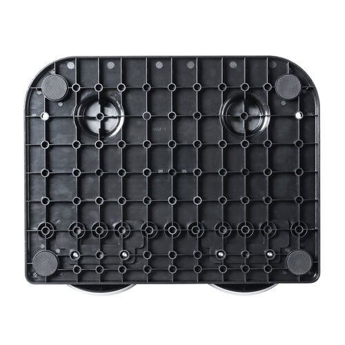 フットレスト（デスク下・足置き台・足踏み付・オフィス・家庭・ブラック）