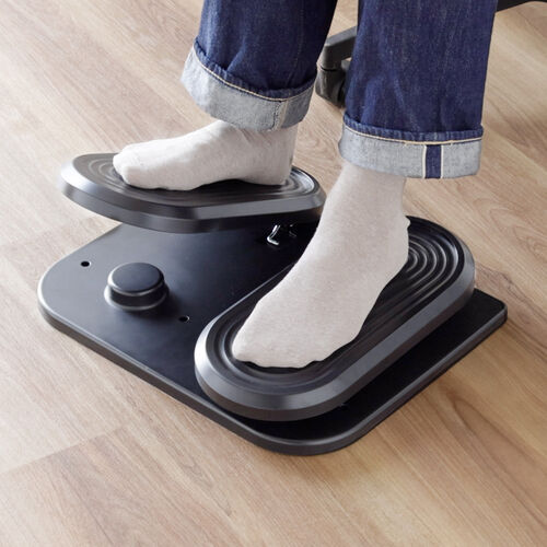 フットレスト（デスク下・足置き台・足踏み付・オフィス・家庭・ブラック）