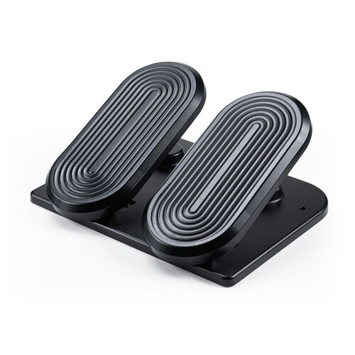 フットレスト（デスク下・足置き台・足踏み付・オフィス・家庭・ブラック）