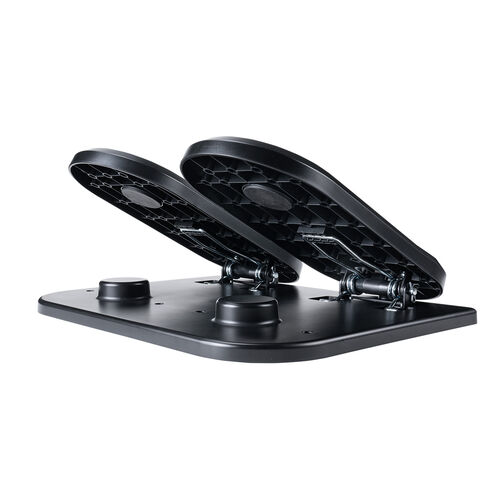 フットレスト（デスク下・足置き台・足踏み付・オフィス・家庭・ブラック）