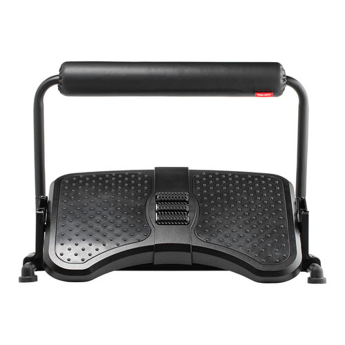 フットレスト（デスク下・オットマン付・クッション付・足裏刺激ローラー・高さ角度調整可能・足置き台・耐荷重40kg）