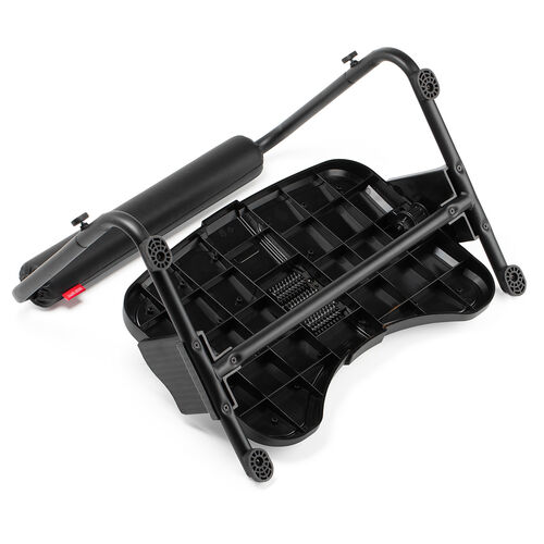 フットレスト（デスク下・オットマン付・クッション付・足裏刺激ローラー・高さ角度調整可能・足置き台・耐荷重40kg）