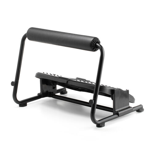 フットレスト（デスク下・オットマン付・クッション付・足裏刺激ローラー・高さ角度調整可能・足置き台・耐荷重40kg）