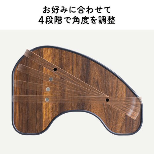 フットレスト（デスク下・木製・裏表使える・リバーシブル・足置き・2WAY・角度調整）