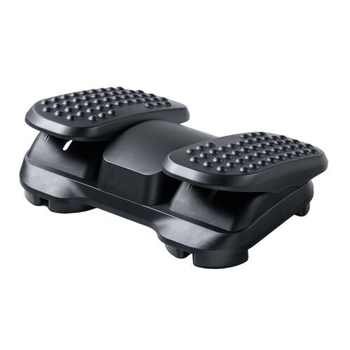 フットレスト（足置き台・足踏み・高さ/角度調整・可動式・むくみ防止・運動・ステッパー・ブラック）