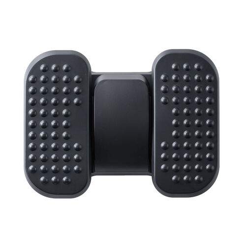 フットレスト（足置き台・足踏み・高さ/角度調整・可動式・むくみ防止・運動・ステッパー・ブラック）