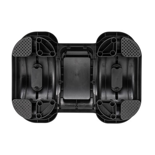 フットレスト（足置き台・足踏み・高さ/角度調整・可動式・むくみ防止・運動・ステッパー・ブラック）