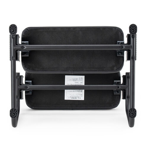 3WAYフットレスト（極厚クッション・無段階・角度調整・3段階高さ調整・オットマン・デスク用・足置き台・ブラック）