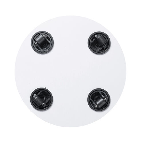 キャスター付台車（丸型・直径22.5cm・木目調・空気清浄機台・耐荷重20kg・コンパクト・ライトブラウン）