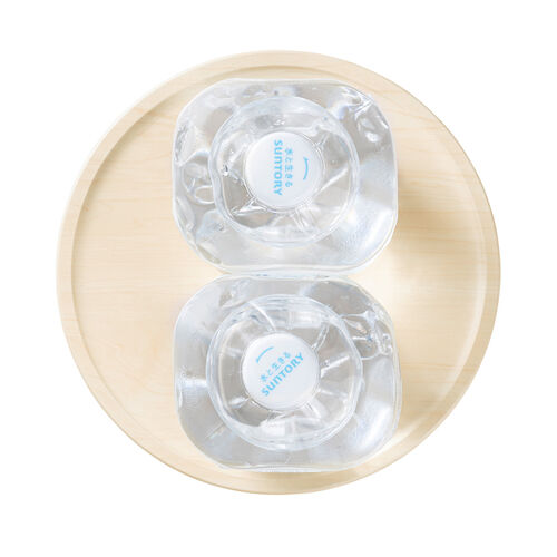 キャスター付台車（丸型・直径22.5cm・木目調・空気清浄機台・耐荷重20kg・コンパクト・ライトブラウン）