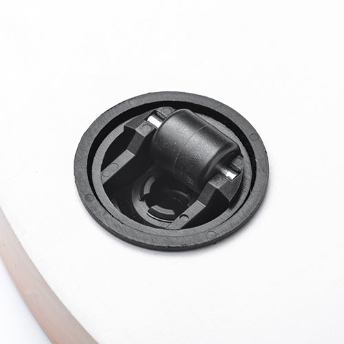 キャスター付台車（空気清浄機台・観葉植物・木目・丸形・台車・置き台・耐荷重20kg・直径35cm・コンパクト・ライトブラウン）