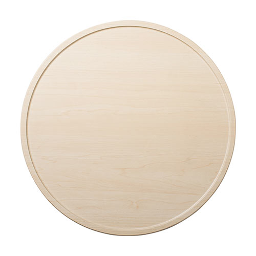 キャスター付台車（空気清浄機台・観葉植物・木目・丸形・台車・置き台・耐荷重20kg・直径35cm・コンパクト・ライトブラウン）