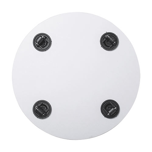 キャスター付台車（空気清浄機台・観葉植物・木目・丸形・台車・置き台・耐荷重20kg・直径35cm・コンパクト・ライトブラウン）