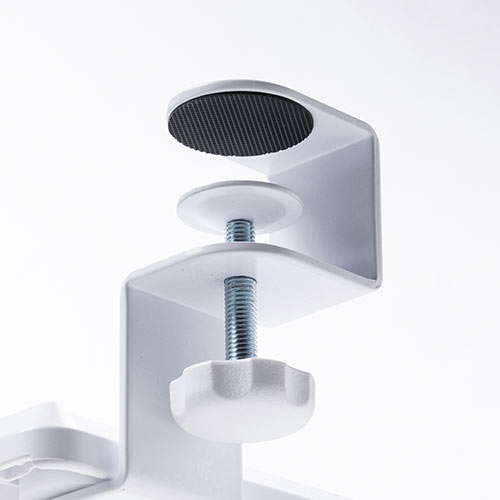 キーボードスライダー（デスク設置・クランプ式・後付対応・フルキーボード・マウス収納対応・幅70cm・ホワイト）