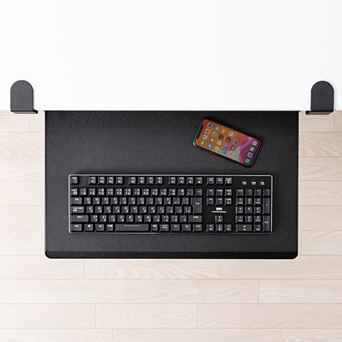 ノートパソコンスライダー（後付・キーボードスライダー・クランプ・幅55cm）