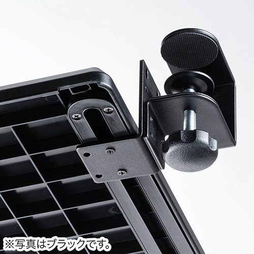 キーボードスライダー 後付け デスク クランプ フルキーボード マウス収納対応 高さ調節 幅70cm ホワイト