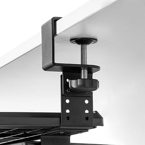 引き出し 後付け クランプ DIY 固定 キーボードスライダートレー 収納 整理 ブラック