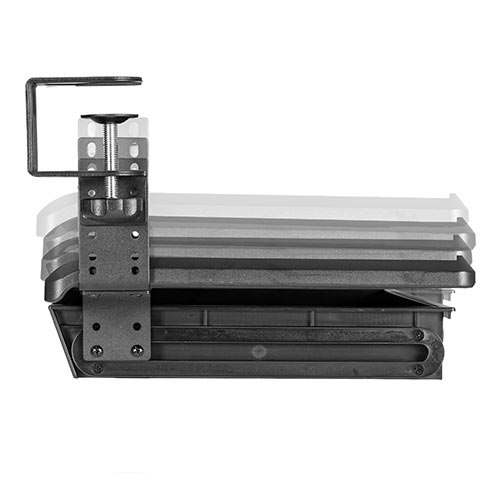 引き出し 後付け クランプ DIY 固定 キーボードスライダートレー 収納 整理 ブラック