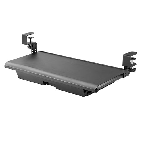 引き出し 後付け クランプ DIY 固定 キーボードスライダートレー 収納 整理 ブラック