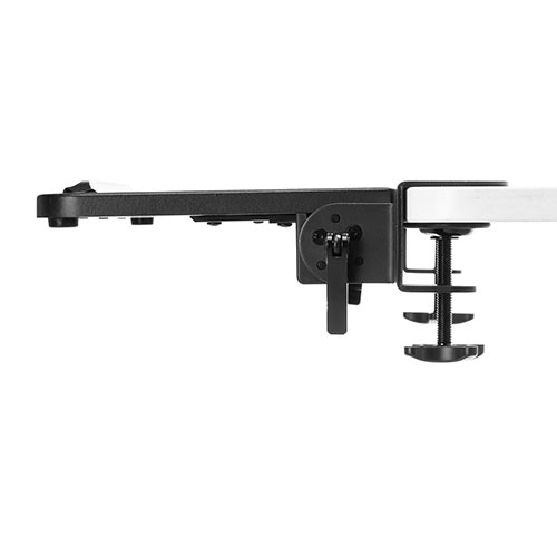 デスク拡張 折りたたみテーブル（後付け・デスクエクステンダー・クランプ固定・幅65cm・奥行き23cm）